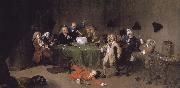 William Hogarth A modern midnight conversation Spain oil painting artist